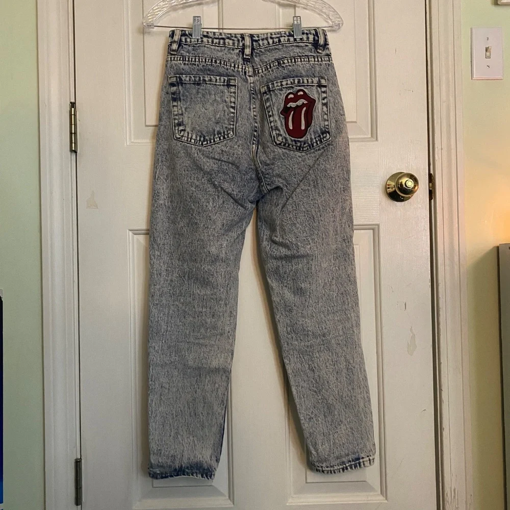 Rolling Stone Acid Wash Jeans - Picture 6 of 7